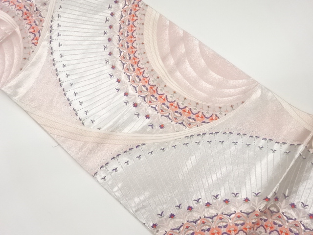 JAPANESE FUKURO OBI / WOVEN FLORAL PLANTS